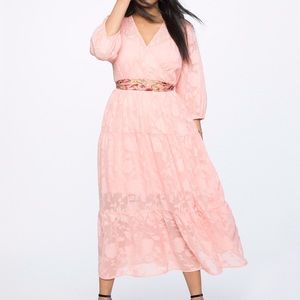 Eloquii burnout chiffon maxi dress